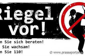 POL-NE: Gekippte Fenster sind offene Fenster