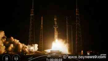 SpaceX’s Falcon 9 rocket booster tips over during landing