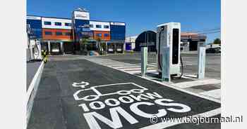 Eerste openbare laadpunt voor zware voertuigen in Zuid-Europa geplaatst