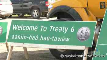 'It's an important step': New Sask. highway signs mark Treaty boundaries