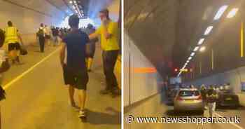 WATCH chaos as motorists forced to evacuate vehicles inside Blackwall Tunnel
