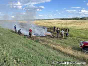 Sask RCMP arrest man suspected in string of hay bale and grass fires