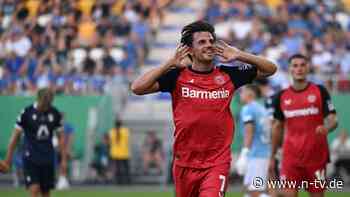 Hofmann sorgt für Erlösung: Bayer Leverkusen müht sich lange gegen Jena