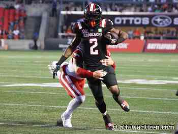 Without making a lot of noise, Ottawa Redblacks receiver Justin Hardy puts up big numbers