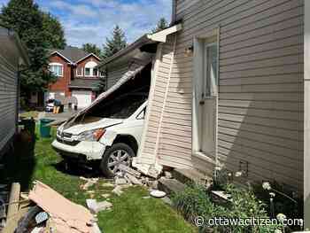 Car driven through Barrhaven home