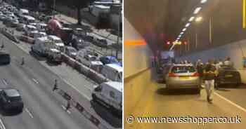 RECAP after Blackwall Tunnel closed causing rush hour CHAOS due to van fire