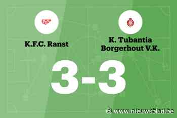 Ranst B sleept gelijkspel uit de brand in de thuiswedstrijd tegen Tubantia Borgerhout