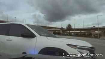 Dashcam video shows FHP chase, crash into driver who allegedly tried to ditch backpack of drugs