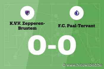 Duel tussen Zepperen-Brustem B en Paal-Tervant B blijft doelpuntloos