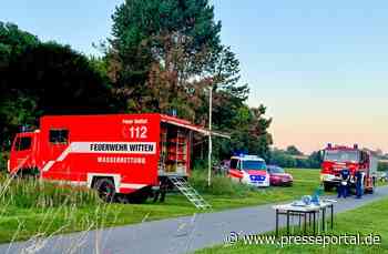 FW-BO: Schwimmer entdecken PKW in der Ruhr - Abendlicher Feuerwehreinsatz in Stiepel