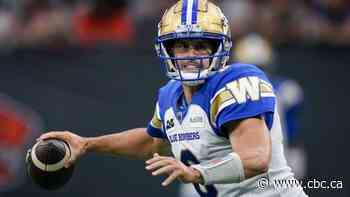 Despite stumbling start, Blue Bombers poised to move into 1st in west with win over Roughriders