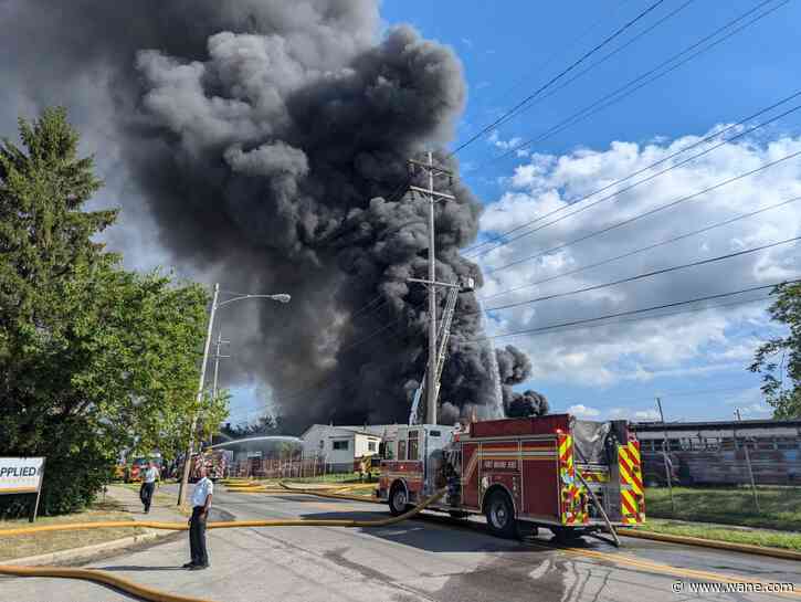 LOOK: Smoke visible around Fort Wayne after large fire on east side