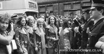 Back to the 1970s and the Top Of The Pops dance troupe Pan's People pay a visit to Newcastle