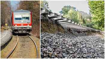 Wieder Zug-Probleme in Ramerberg: Gibt es erneut einen Dammrutsch – mit Folgen für die Strecke?