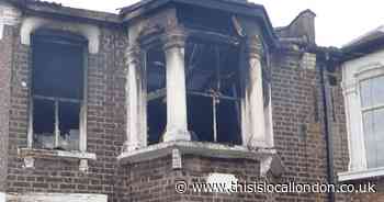 Two people taken to hospital after damaging house fire