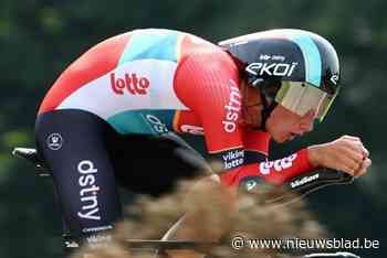 Alec Segaert (21) pakt in Renewi Tour eerste tijdritzege bij de profs in sterk deelnemersveld en wordt nieuwe leider