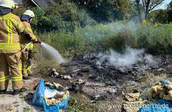 FW-OLL: Feuerwehr Wildeshausen löscht illegales Feuer in der Harpstedter Straße