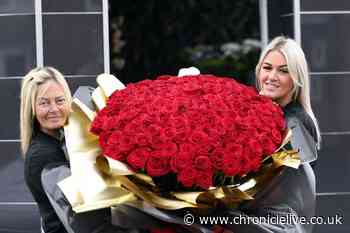 People 'loving' Howdon florist's £375 rose bouquet which is so big its delivered in a bucket