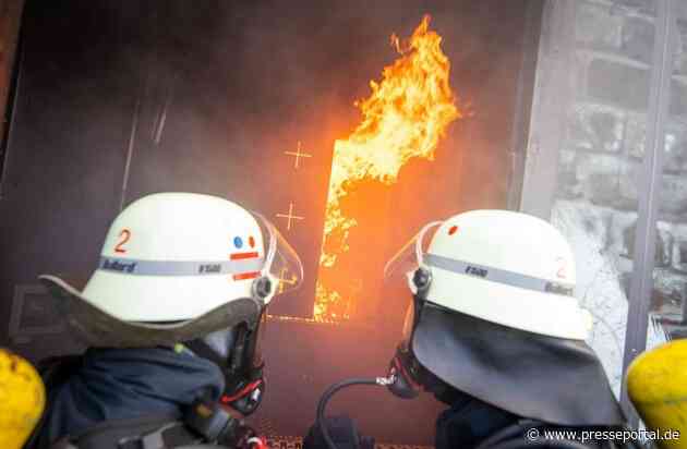 FW Rheingau-Taunus: 348 Feuerwehrleute im echten Feuer ausgebildet