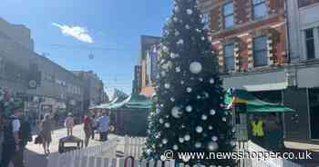 Bromley shoppers left stunned as huge Christmas tree put up already in AUGUST