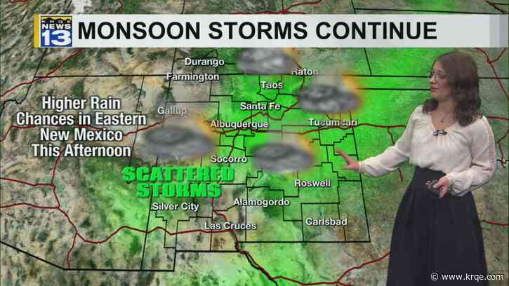 Heavy rain coming to New Mexico today and tomorrow
