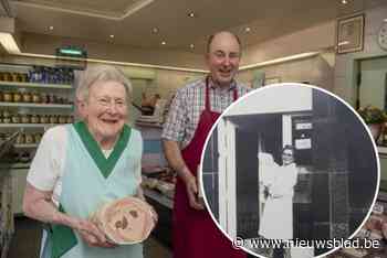 Maria (91) helpt nog in Slagerij Wildiers die ze 65 jaar geleden oprichtte: “Een ellenlange rij nog voor mijn beuling koel was”
