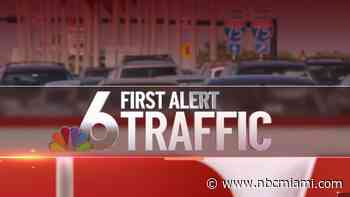 Tractor-trailer fire shuts down lanes on I-75 in Broward County