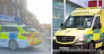 Two rushed to hospital after crash shuts street for eight hours