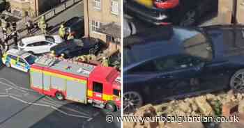 Major emergency response as car smashes through Croydon garden wall