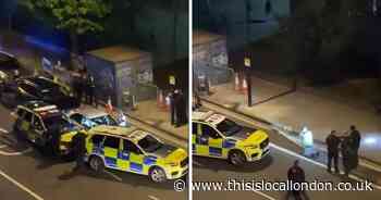 Watch as armed police swoop on burglary suspects
