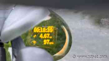 I biked with these photochromic glasses, and the heads-up display was game-changing