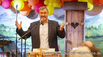 Eine große Feier im Skyline Park mit Ministerpräsident Markus Söder