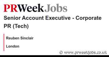 Reuben Sinclair: Senior Account Executive - Corporate PR (Tech)