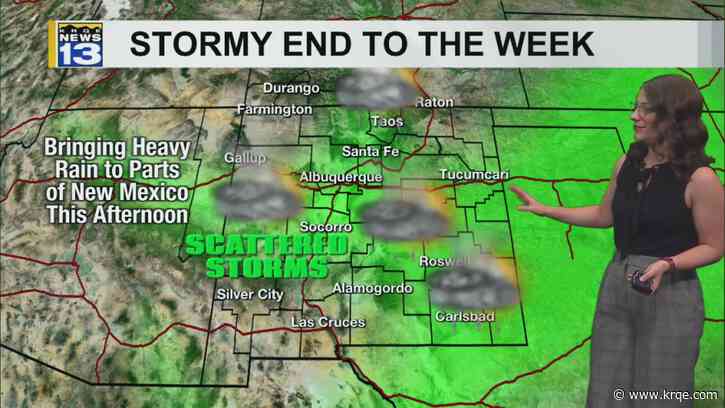 Final push of rain before the state dries out over the weekend