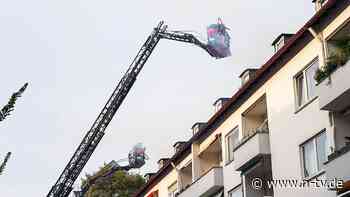 Verletzte nach Gasexplosion: Mann rennt brennend aus Frankfurter Wohnhaus