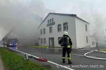 Großbrand in Bielefeld-Ubbedissen