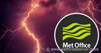 Thunderstorms weather warning issued for west of Hertfordshire
