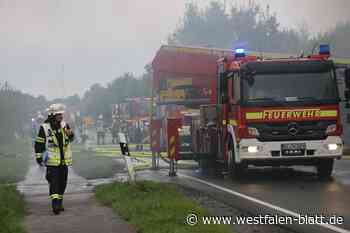 Großbrand in Bielefeld-Ubbedissen unter Kontrolle