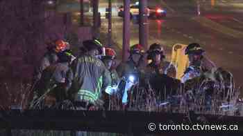 Driver facing impaired charge after rollover collision sends 2 people to hospital