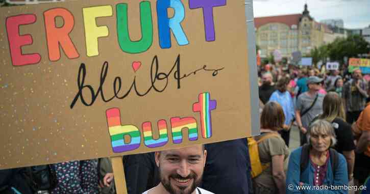 Tausende demonstrieren in Erfurt gegen die AfD