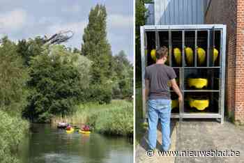 Dobber installeert deelstation voor kajaks in De Schorre