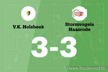 KST Haasrode B sleept gelijkspel uit de brand in de uitwedstrijd tegen Holsbeek B
