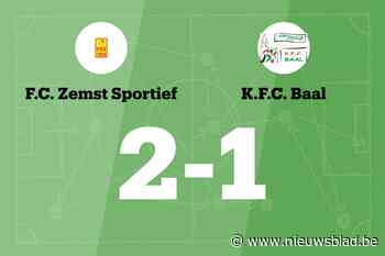Zemst B verzekert de overwinning al in de eerste helft tegen Baal B