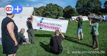 Aufbau zum Camp „Rheinmetall entwaffnen“ in Kiel: Bis zu 800 Teilnehmer erwartet