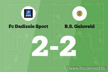 FC Dadizele Sport en BS Geluveld verdelen de punten