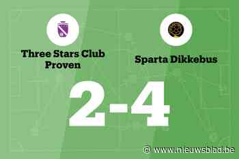 Sparta Dikkebus wint spektakelwedstrijd van TSC Proven