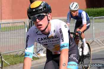 Mathis De Waele op het podium in Kooigem