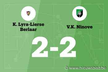 KVK Ninove speelt gelijk in uitwedstrijd tegen Lyra-Lierse