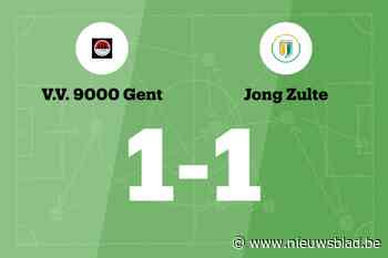 Vandenheulen redt punt voor VV 9000 Gent tegen Jong Zulte