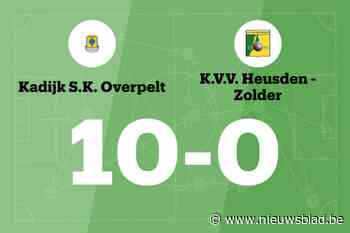 Buitengewoon veel doelpunten bij Kadijk tegen Heusden-Zolder